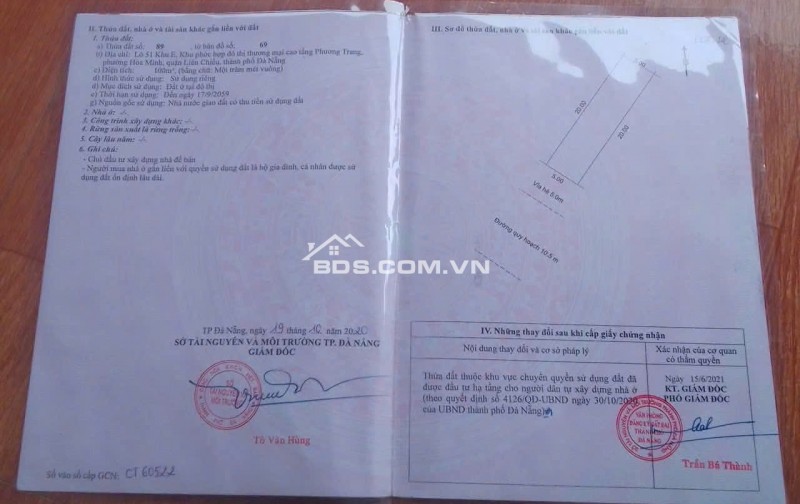 Bán đất đường 10.5m Trần Triệu Luật - cách Nguyễn Sinh Sắc 50m